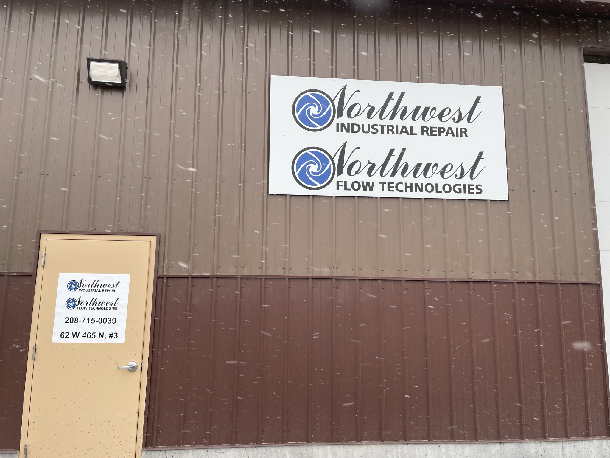 close-up of Northwest signs